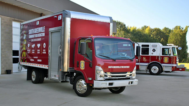 Isuzu donates New N-SERIES NRR Truck to South Greenville Fire District