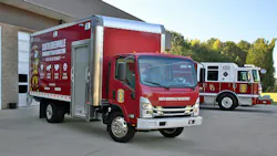 Isuzu donates New N-SERIES NRR Truck to South Greenville Fire District