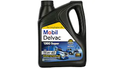 ExxonMobil Mobil Delvac 1300 Super diesel engine oil extends drain intervals and protects truck engines