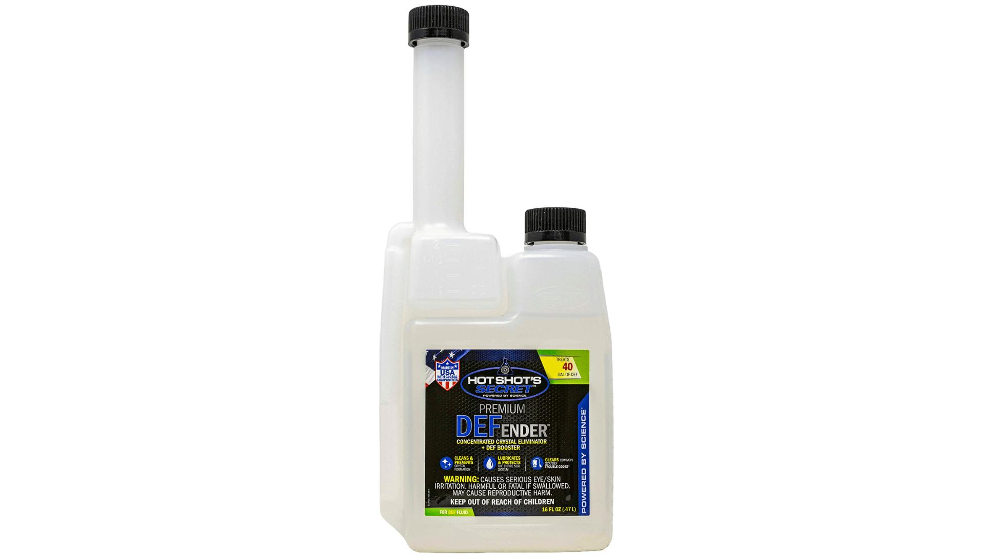 Hot Shot&rsquo;s Secret Premium DEFender helps prevent diesel exhaust fluid crystallization in trucks