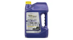 Royal Purple Duralec Super Diesel Oil protects heavy-duty diesel engines and emissions systems