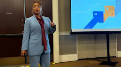 Delphia Howze speaks on leadership at the Women in Trucking Accelerate conference