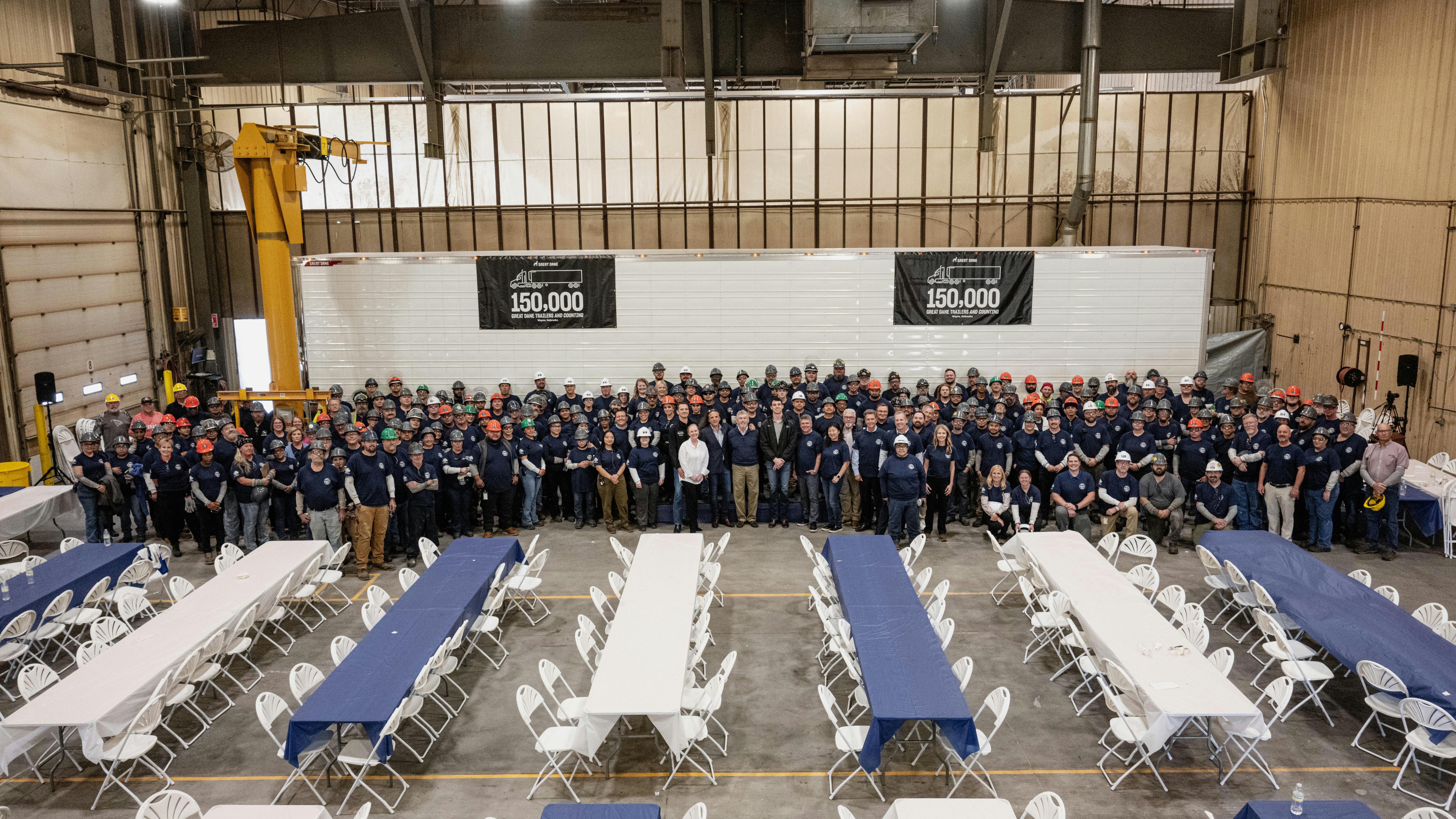 Great Dane Wayne builds 150,000th refrigerated trailer for Hurricane Express